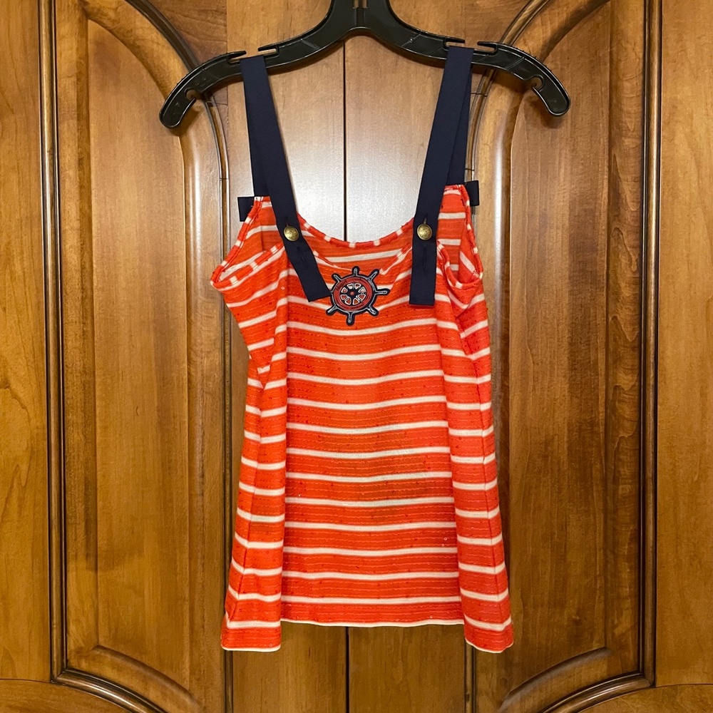 Bluegirl Blumarine Beachwear Sailor Tank Top